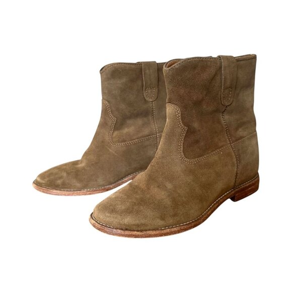 Isabelle Marant Etoile Suede Crisi boots. Size 37EU Taupe/Tan